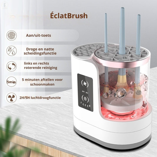 ÉclatBrush - Automatische Oplaadbare Make-Up Kwastenreiniger